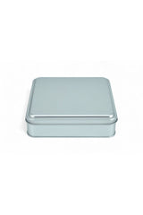 158x158x47 mm Metal Kapaklı Baskısız Metal Kutu, Mat Silver, 72 Adet
