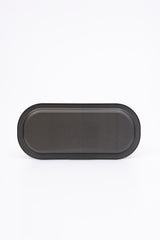 Ee168-6ı Forrest Grey Love Desenli Oval Tepsi 16x35 Cm