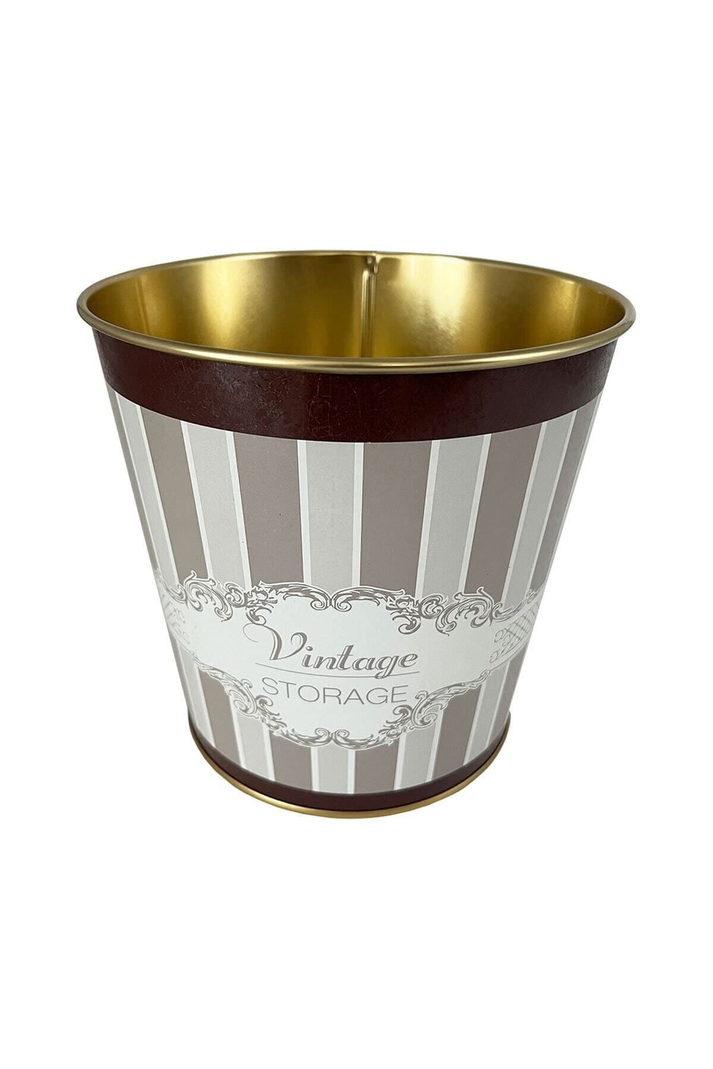 Metal Popcorn Kutusu - Patlamış Mısır Kovası 13.5 Cm, Elegance Er149-8b