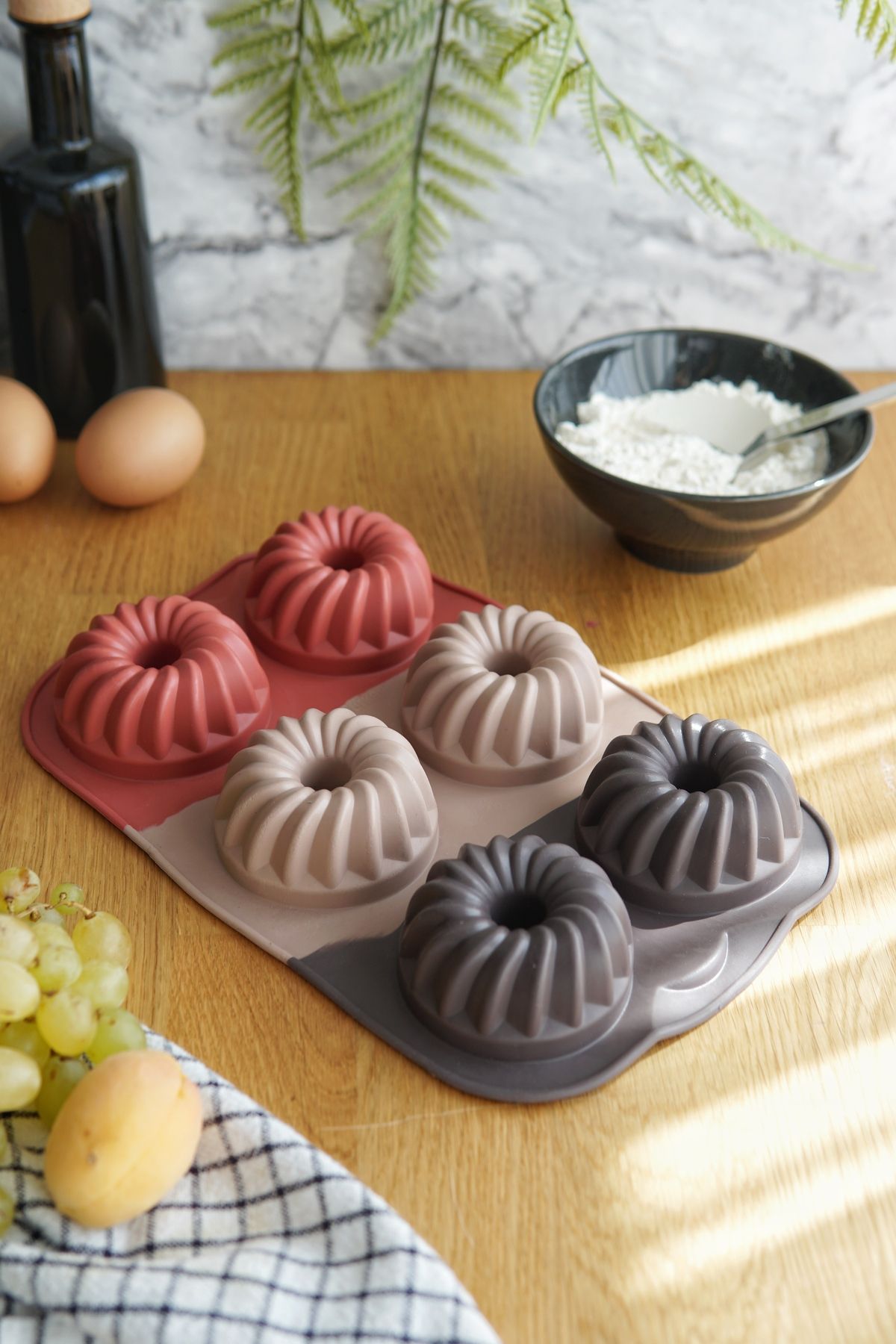 6'lı Mix Muffin Kalıbı, Platinum Silikon