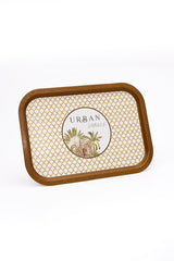 Forrest Desenli Metal Tepsi - Çay Kahve Tepsisi - Sunum Tepsisi 28 Cm X 40 Cm Ee164-7i