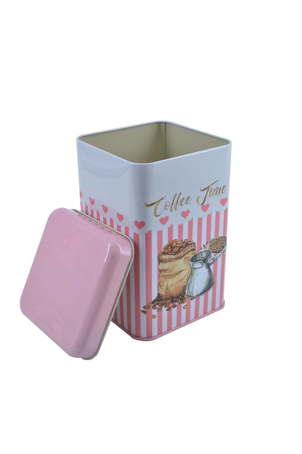 Evle Kare Metal Saklama Kabı 11x11 Cm