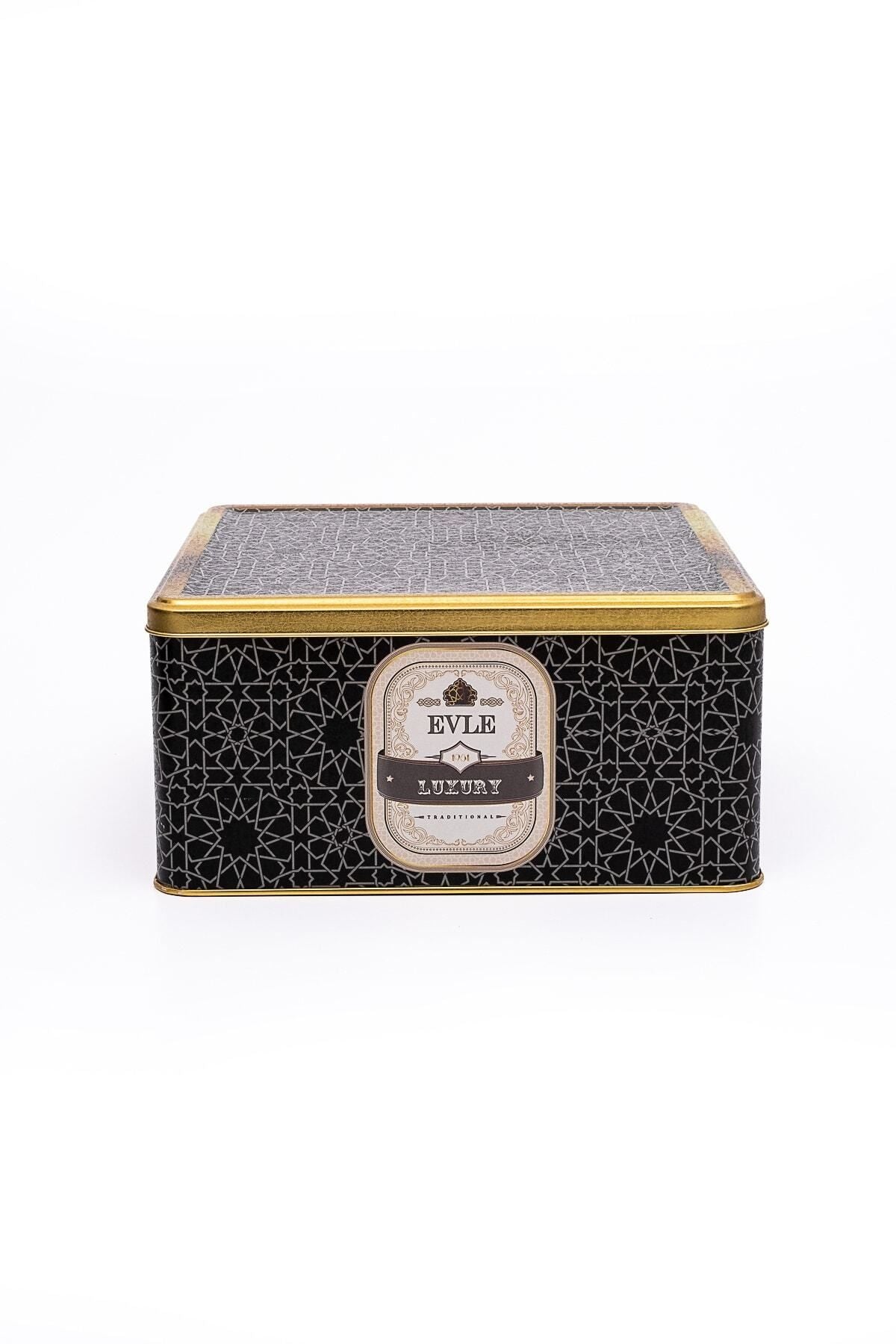 Er029-v2 Trellis Desenli Kare Metal Saklama Kabı 24x24 Cm