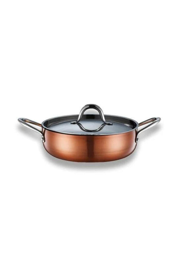 Brioni Copperfield 26 Cm Basık Tencere Indüksiyon Cpf124