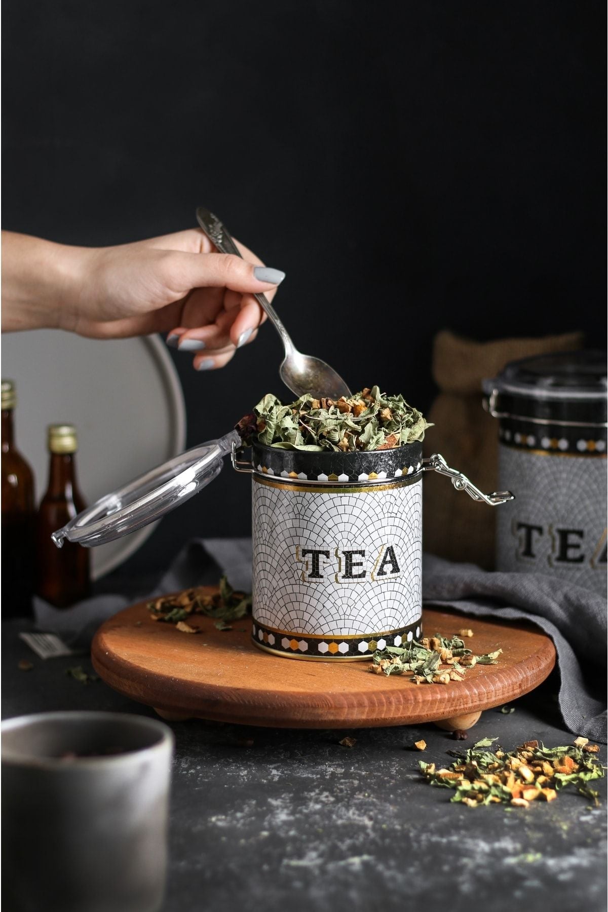 Er082-5d Mosaic Tea Desenli Baharatlık 0,6 Lt