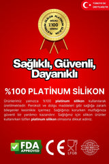 Evle Silikon Buz Kalıbı, Silikon Kare Buzluk, Platinum Silikon, 12 x 19 x 3,5 cm
