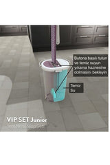 Vipset Kumsal Junior %100 Temiz Su Kirli Su Ayıran Temizlik Set