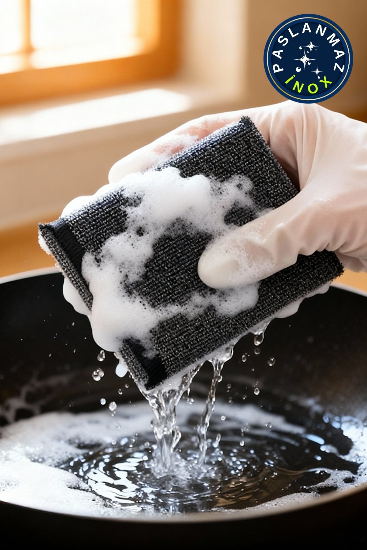 ( 2 Adet ) Sihirli Inox Paslanmaz Telli Bulaşık Süngeri, Sihirli Sünger