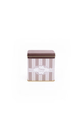 Er205-7a Elegance Coffee Desenli Kare Metal Saklama Kabı 8 X 12 Cm