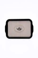 Azura Desenli Metal Tepsi - Çay Kahve Tepsisi - Sunum Tepsisi 21 Cm X 31 Cm Ee162-8f