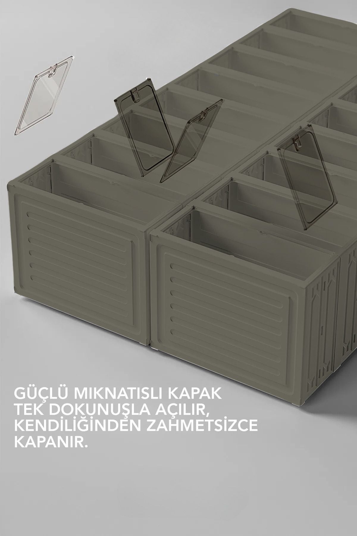 6 Katlı Katlanabilir Ayakkabılık, Modüler Ayakkabı Dolabı, Portatif Düzenleyici, Toprak