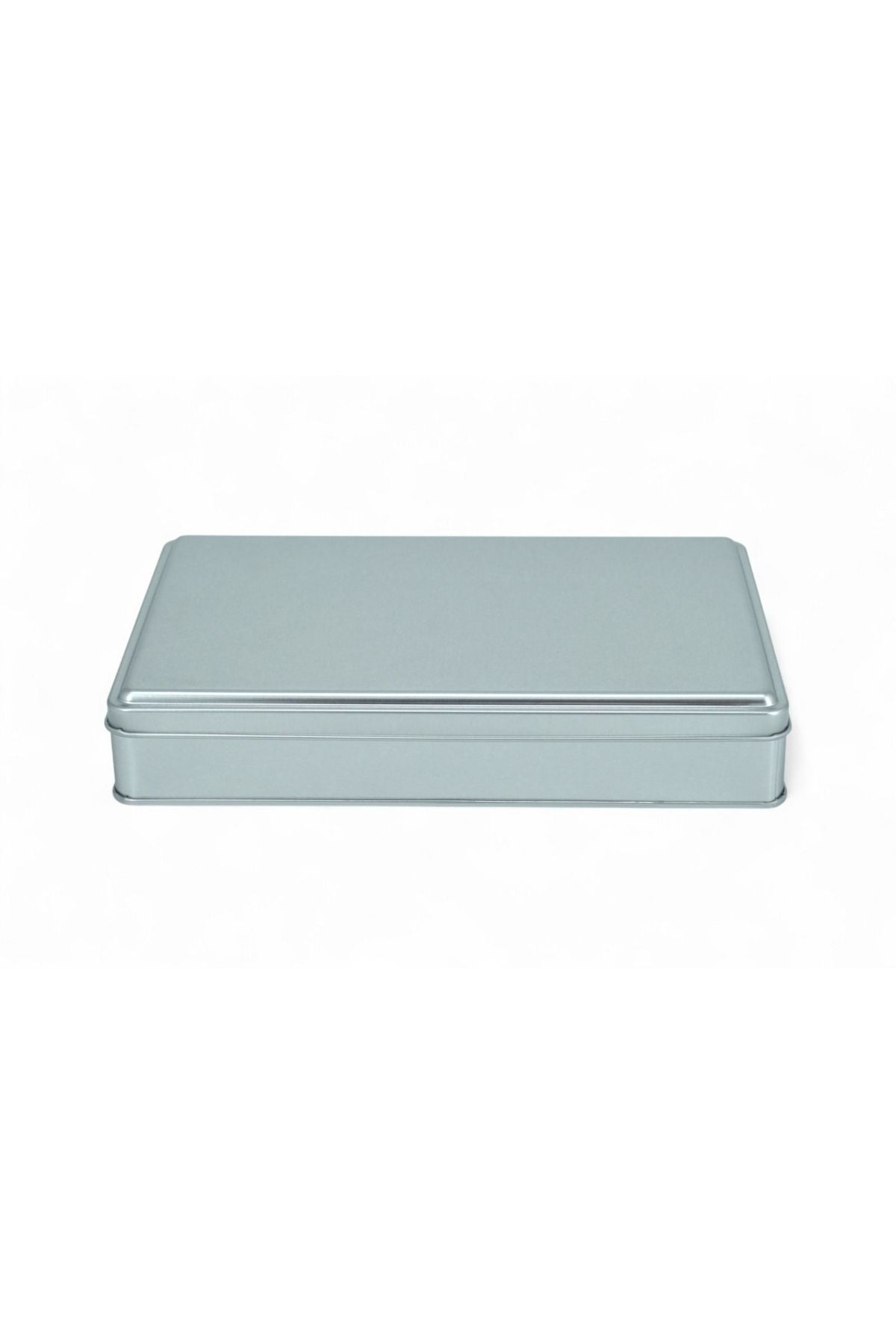 170x260x47 mm Metal Kapaklı Baskısız Metal Kutu, Mat Silver, 42 Adet