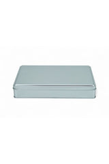 170x260x47 mm Metal Kapaklı Baskısız Metal Kutu, Mat Silver, 42 Adet
