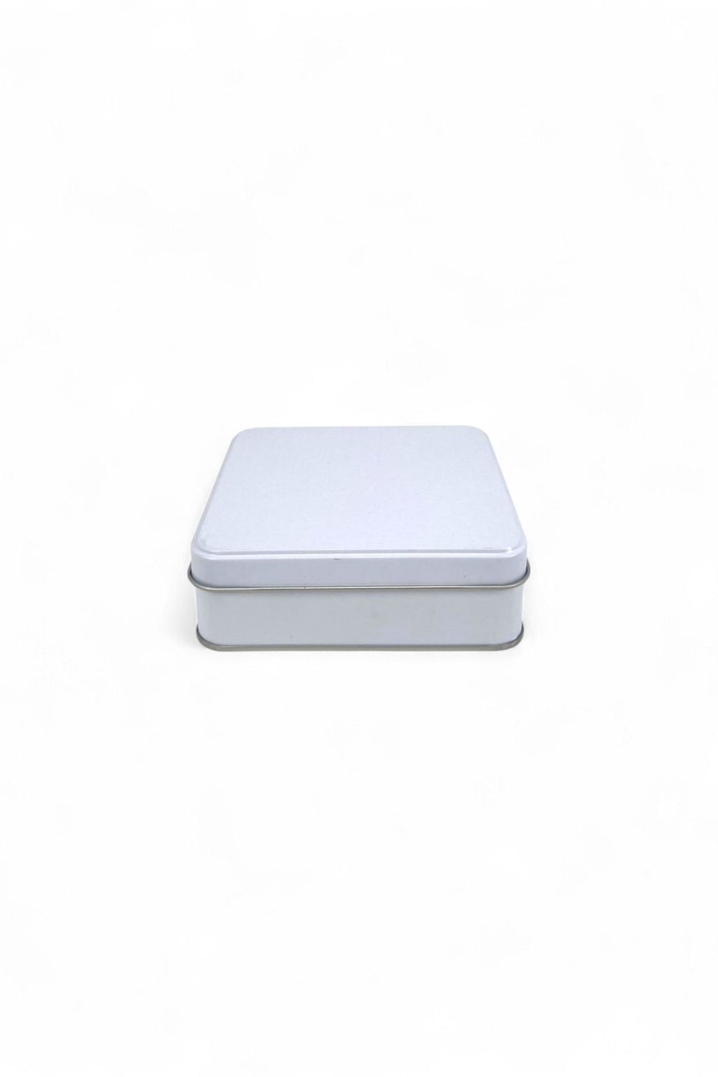 120x120x41 mm Metal Kapaklı Baskısız Metal Kutu, Mat Beyaz, 144 Adet
