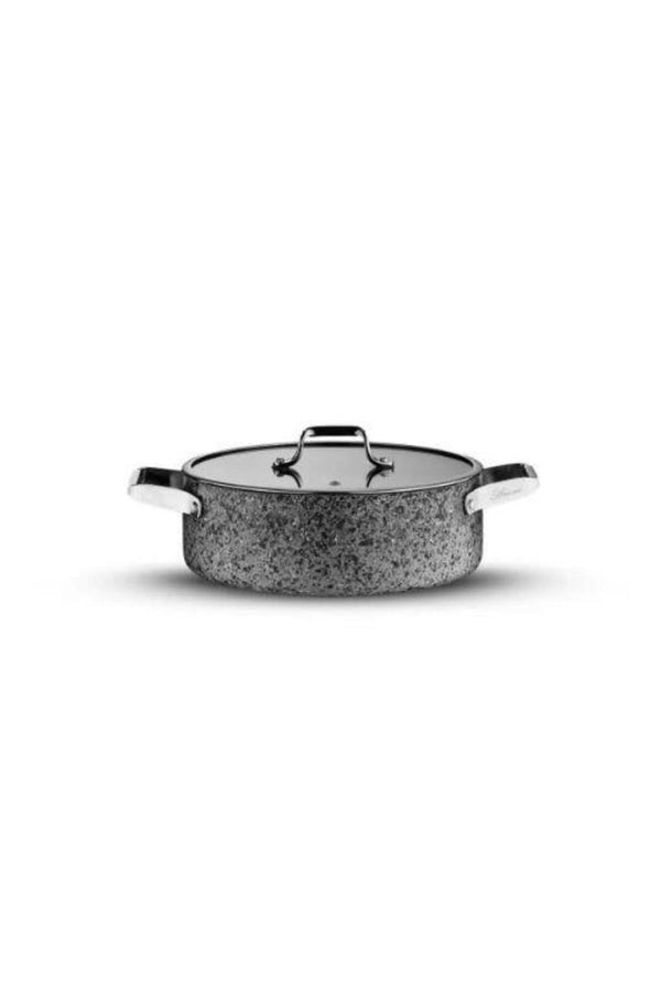 Brioni Stone-Age Çizilmez Yanmaz Yapışmaz 22 cm Basık Tencere SH-122