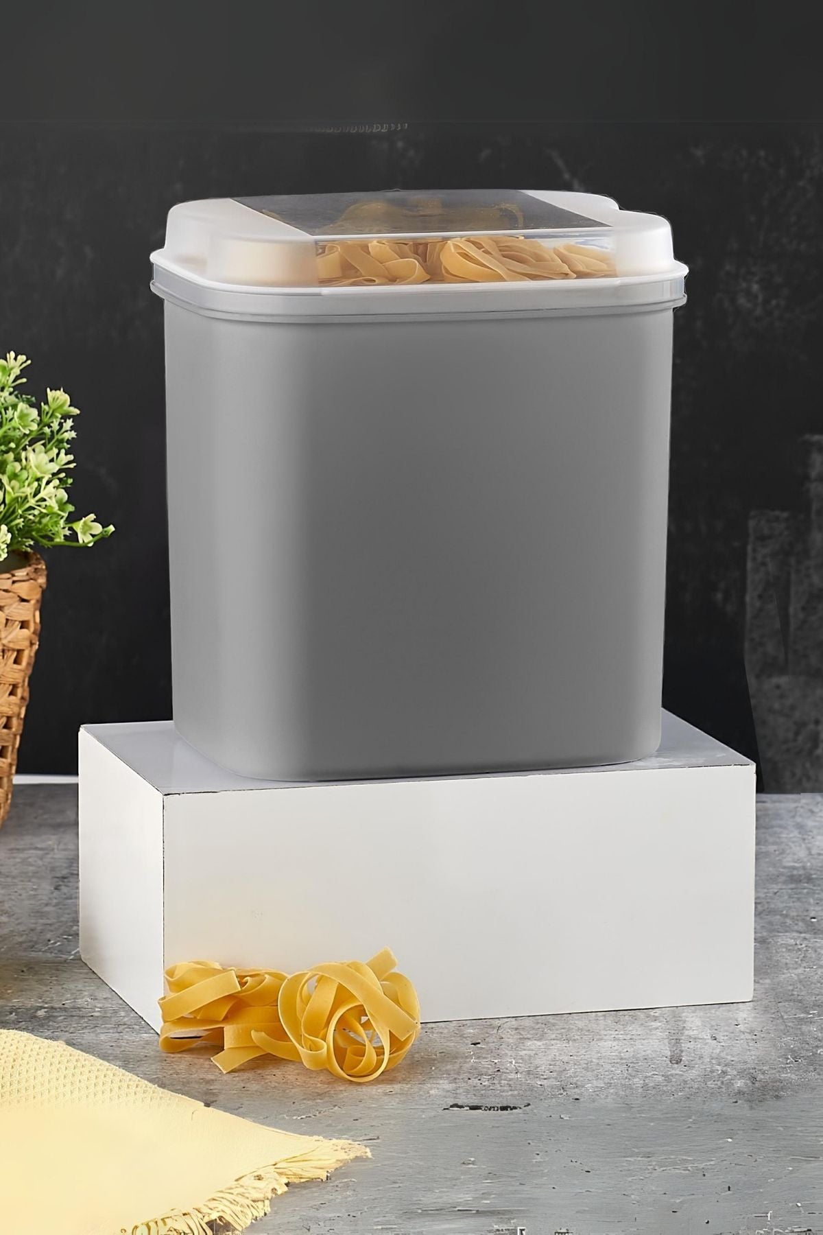 Masal Saklama Kabı Gri 4.5 Litre