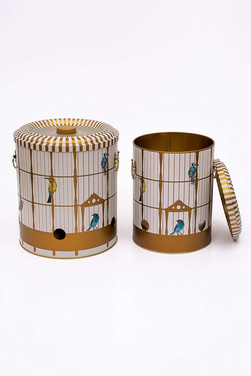 Metal Patates Soğan Kovası - Sebzelik - Patates Soğanlık Sepeti 2li Set, Bird Cage Erb23t7