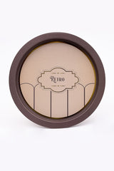 Retro Desenli Yuvarlak Metal Tepsi - Çay Kahve Tepsisi - Sunum Tepsisi 37 Cm Ee163-u6