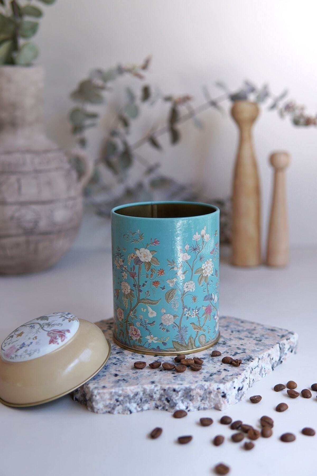 Yuvarlak Metal Saklama Kabı, Ø 9 x 11 cm, Kubbe Kapak, 0,6 lt