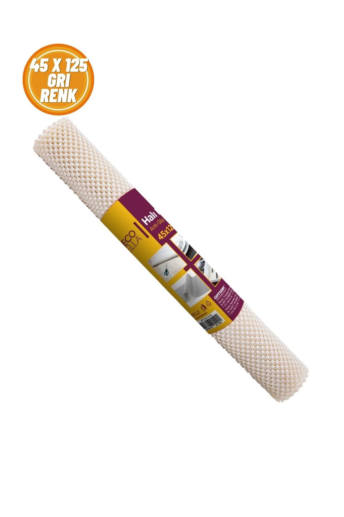 Halı Kaydırmaz, Torpido Koruyucu, Masa Koruyucu Örtü, Araba Göğüs Koruyucu 45x125 Cm, Gri