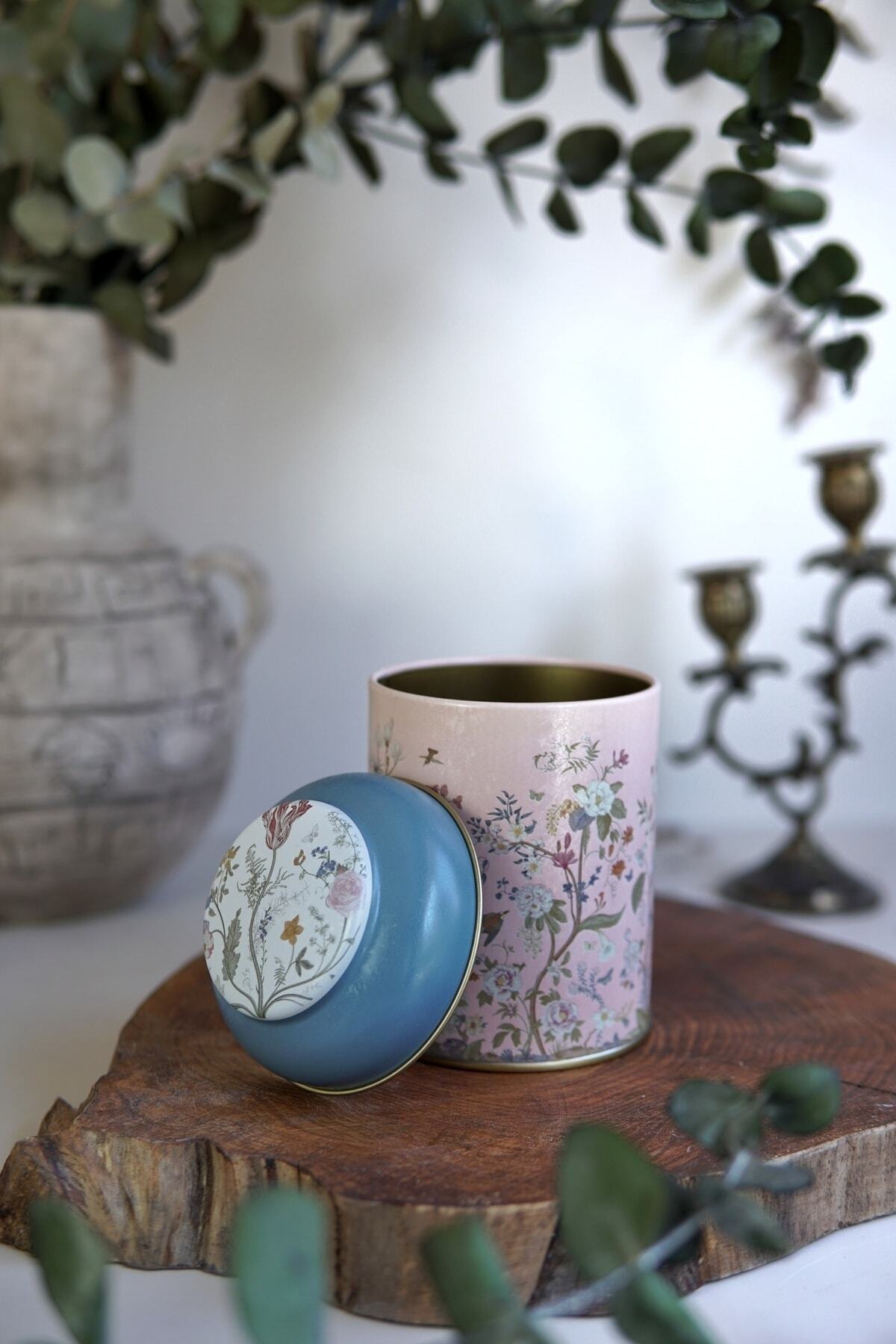 Yuvarlak Metal Saklama Kabı, Ø 9 x 11 cm, Kubbe Kapak, 0,6 lt