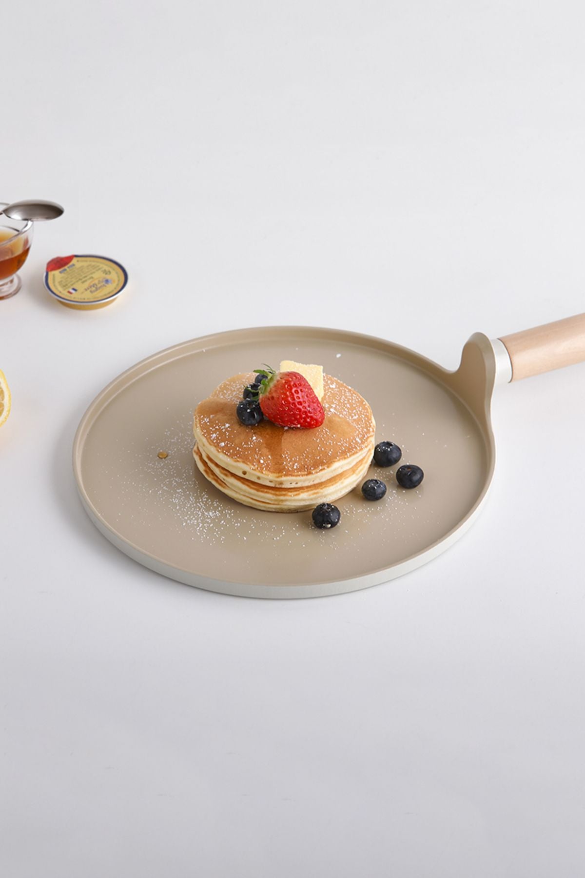 Fika Alüminyum Döküm Krep Tava 26Cm Bej