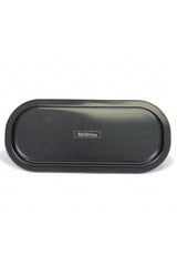 Ef168-24 Flat Black Gold_swt Home Desenli Oval Tepsi 16x35 Cm