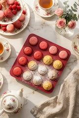 16 Gözlü Silikon Makaron Kalıbı