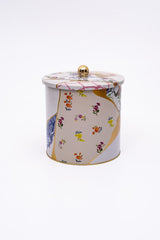 Kint Sugi Desenli Erzak Saklama Kabı - Metal Saklama Kabı 17,5 Cm X 18 Cm Er147-3i