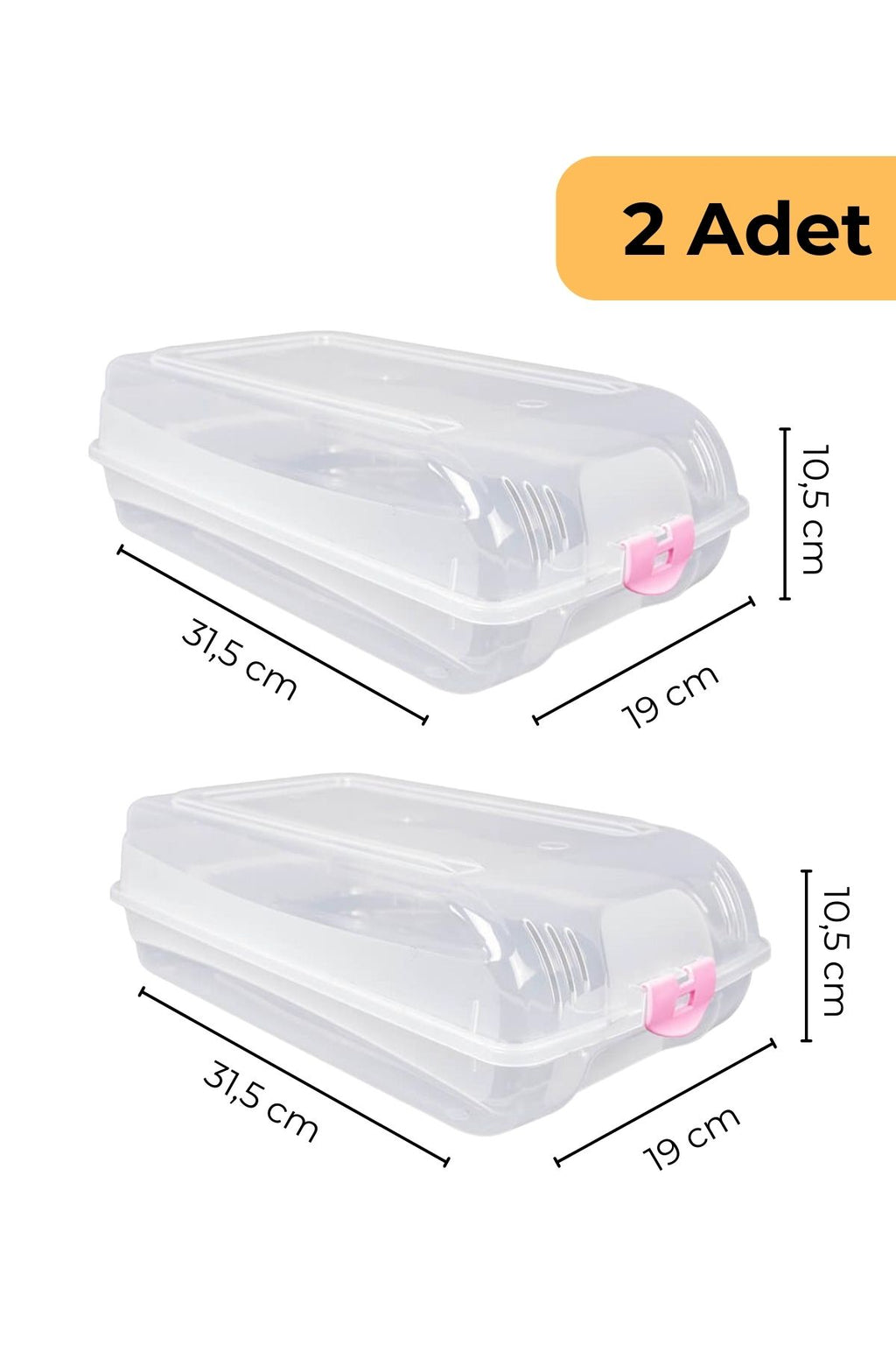 Ayakkabı Koruma Kutusu, 2'li Set