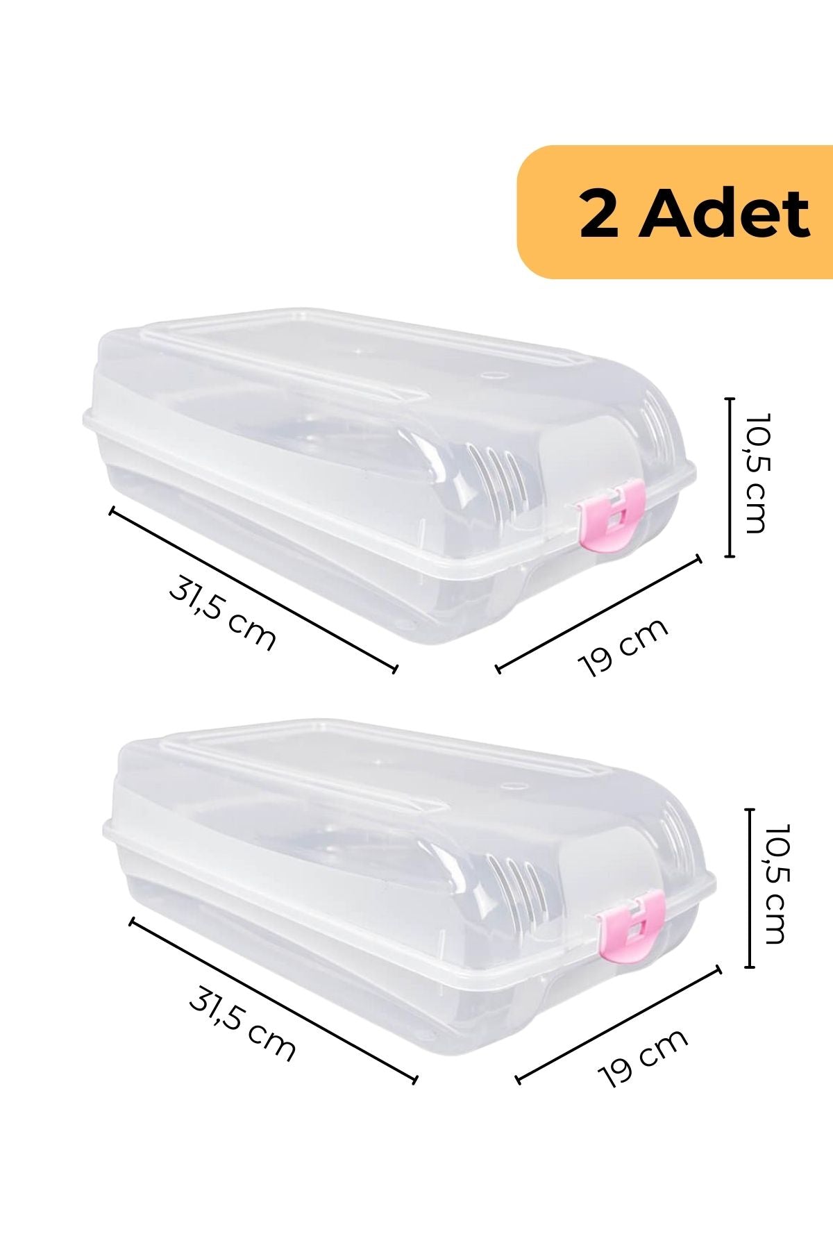 Ayakkabı Koruma Kutusu, 2'li Set