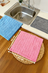 3'lü Paket İz Bırakmayan Mikrofiber Temizlik Bezi, Çok Amaçlı Mutfak & Genel Temizlik Bezi, Renkli