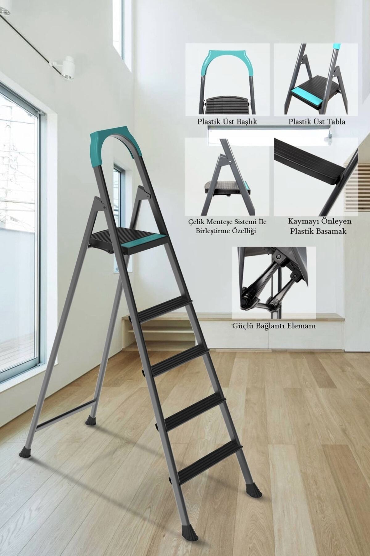 Perilla 51304 Riser 4+1 Plastik Basamaklı Merdiven