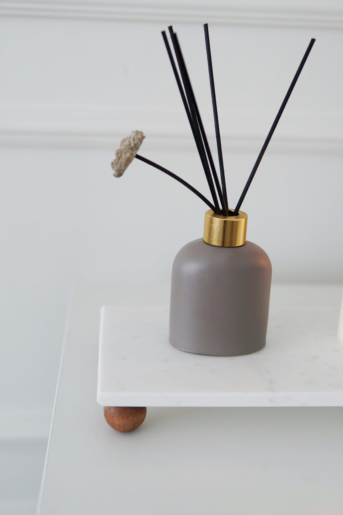 Evle Beyaz Mermer Dikdörtgen Sunum Tepsisi 30x15 cm