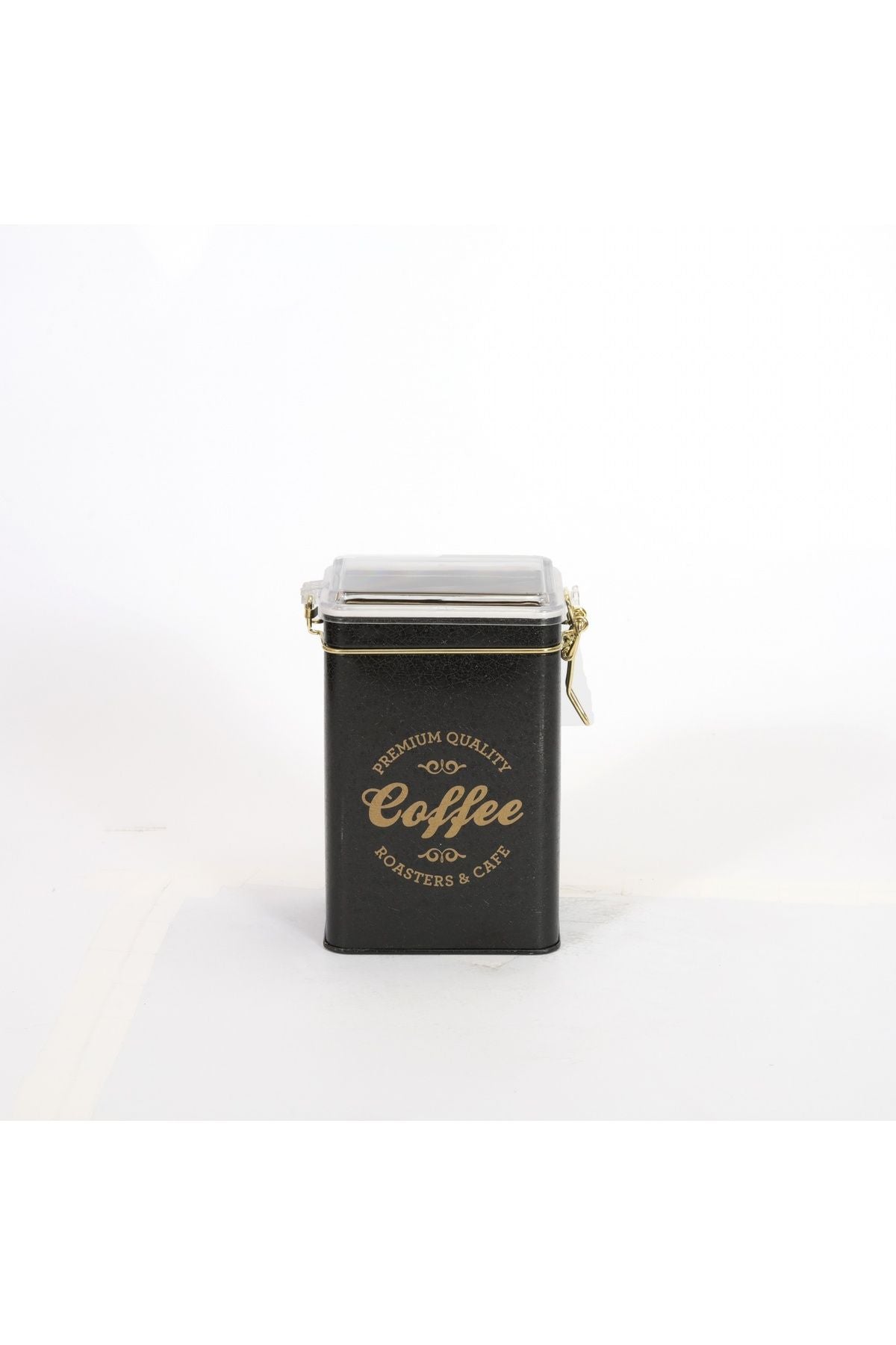 Ef043-k4 Sn_coffee Black Desenli Dikdörtgen Metal Saklama Kabı 8x10 Cm