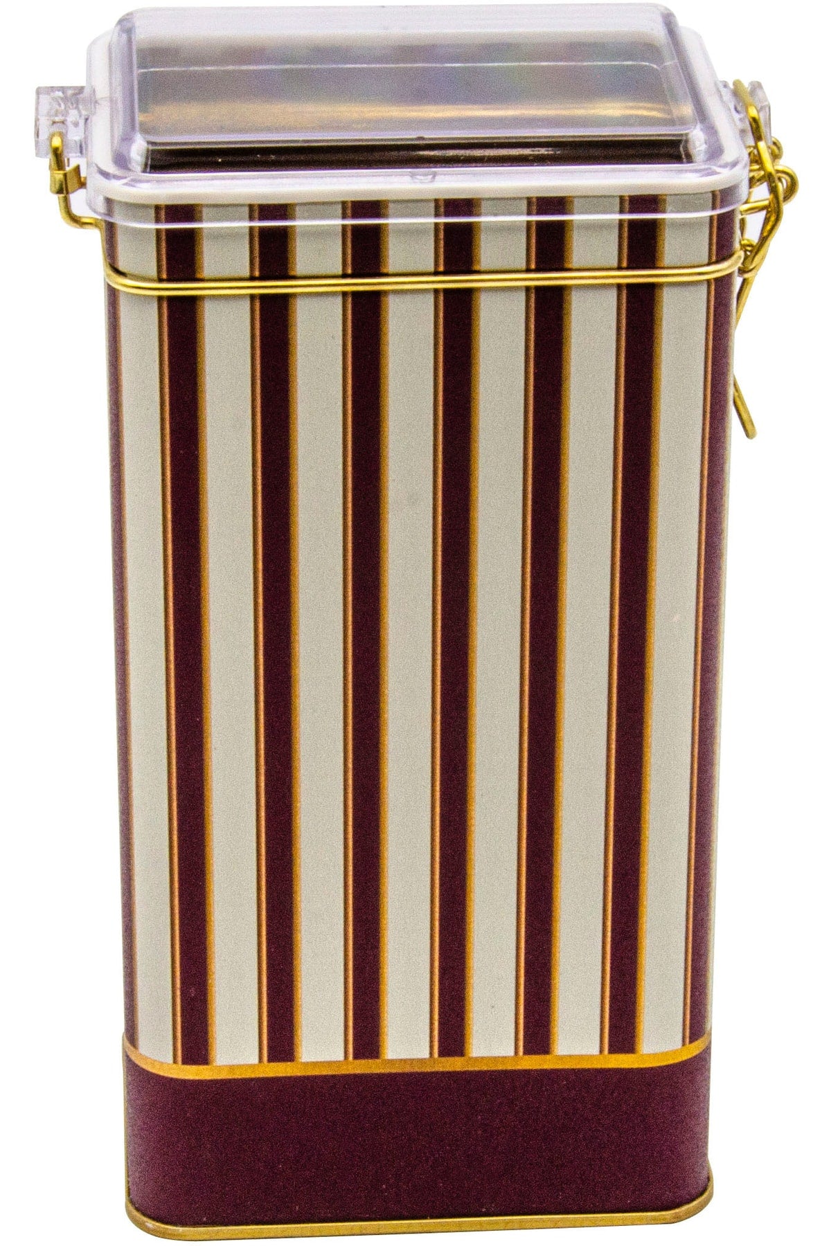 Evle Er053-1f Circus Cream Desenli Dikdörtgen Metal Saklama Kabı 8x10 Cm