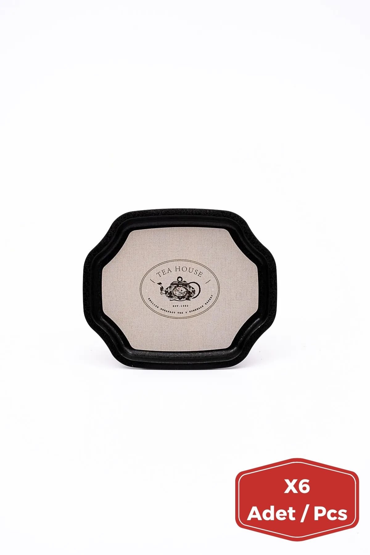 Küçük Sekizgen Tepsi Set, 6'lı