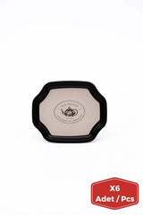Küçük Sekizgen Tepsi Set, 6'lı