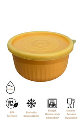 x VipAhmet Vakumlu Saklama Kabı, 0,50 lt, Sarı