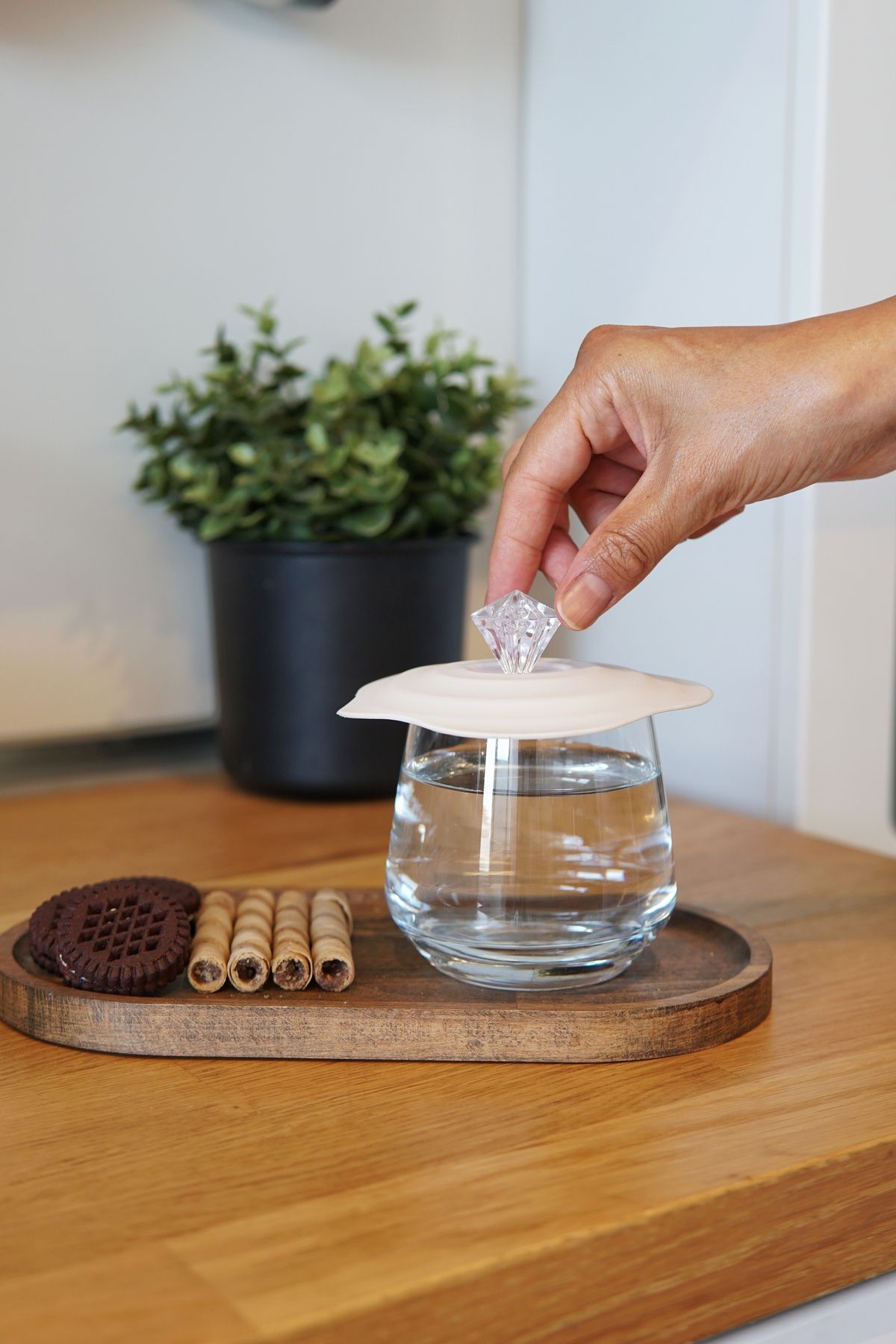 Silikon Bardak Kapatıcı, Platinum Silikon, 12 x 3 cm, Asorti