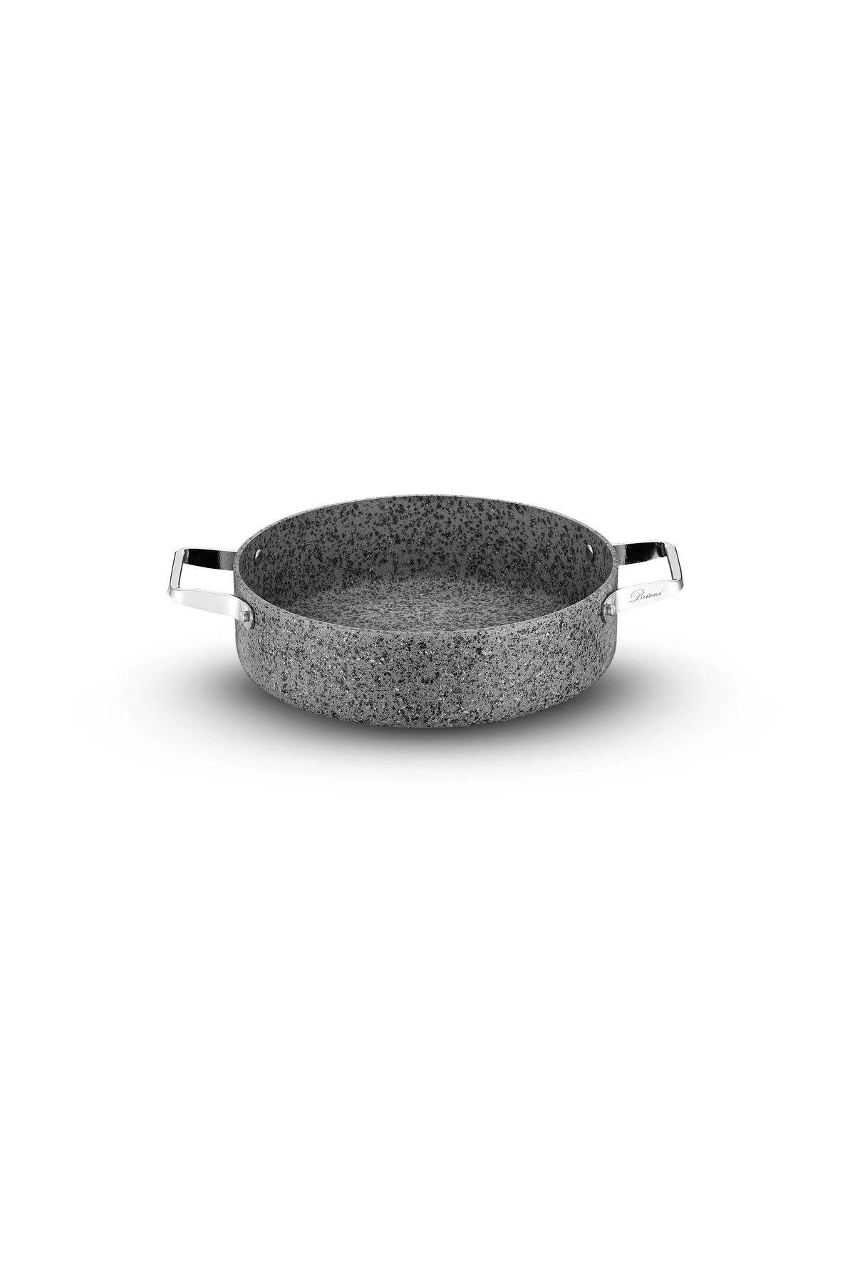 Brioni Stone-age Çizilmez Yanmaz Yapışmaz Indüksiyon 22 Cm Basık Tencere