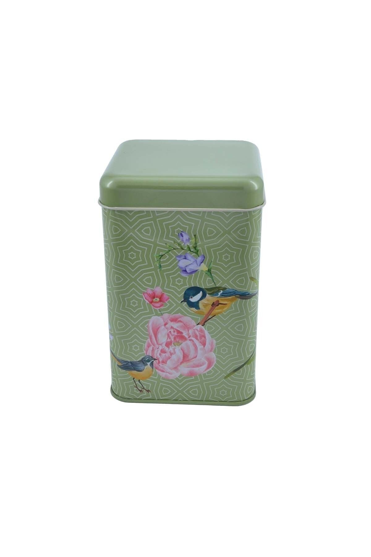 Evle Kare Metal Saklama Kabı 11x11 Cm