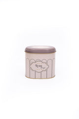 Er004-u6 Retro Desenli Oval Metal Saklama Kabı 11x15 Cm