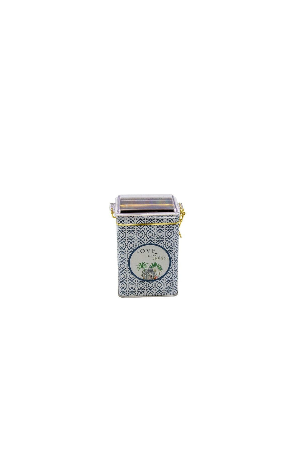 Er043-6ı Forrest Grey Love Desenli Dikdörtgen Metal Saklama Kabı 8x10 Cm