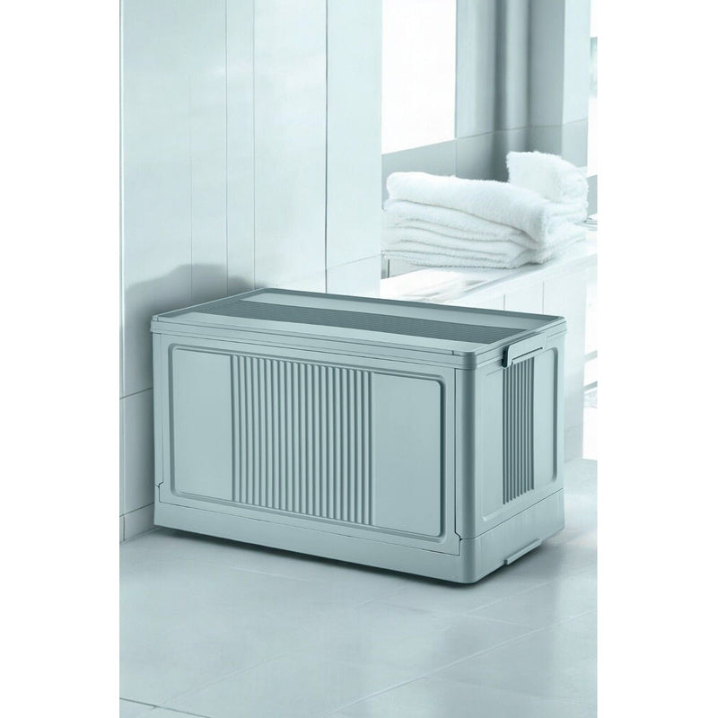 Evle Çok Amaçlı Modüler Kasa, İstiflenebilir Organizer Düzenleyici 55 lt, 54 x 31, 7 x 31, 7 cm, Toprak