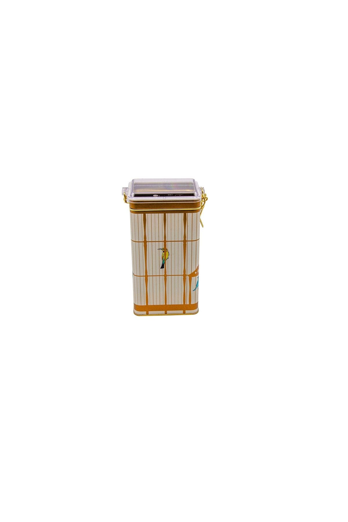 Evle Er053-1f Circus Cream Desenli Dikdörtgen Metal Saklama Kabı 8x10 Cm