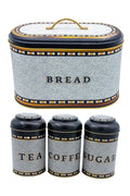 Evle Oval Ekmek Kutusu 4 lü Set, Mosaic