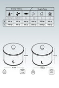 Evle Ø175x130, Ø140x100 Topuz Kulplu 2 li Set, Mosaic