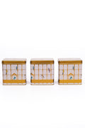 Evle Dikdörtgen Saklama Kabı 80x120 3 lü Set, Bird Cage