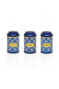 Evle Silindir Saklama Kabı Ø105 3 lü Set, Turkish Blue Set